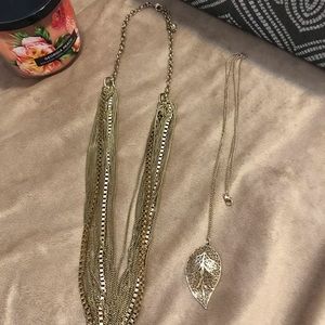 Two Forever 21 necklaces